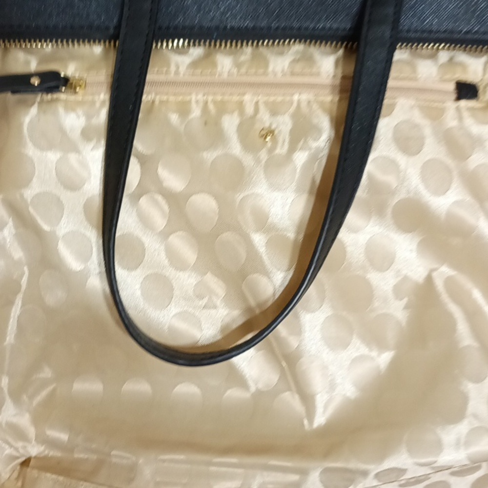 24oz Kate Spade black leather satchel with out shoulder strap - Picture 9 of 11